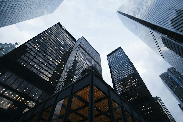 Financial district architecture
